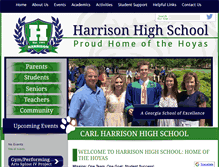 Tablet Screenshot of harrisonhigh.org